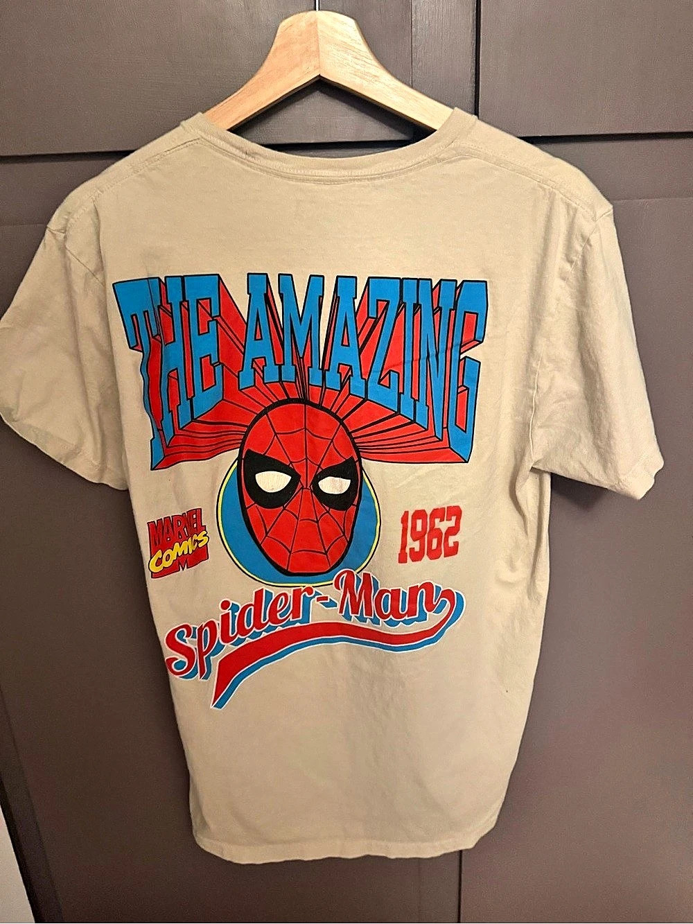 Marvel Spider-Man The Amazing Spider-Man 1962 graphic tee Graphic Tee Beige Size